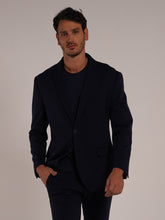 Blazer azul tejido de punto