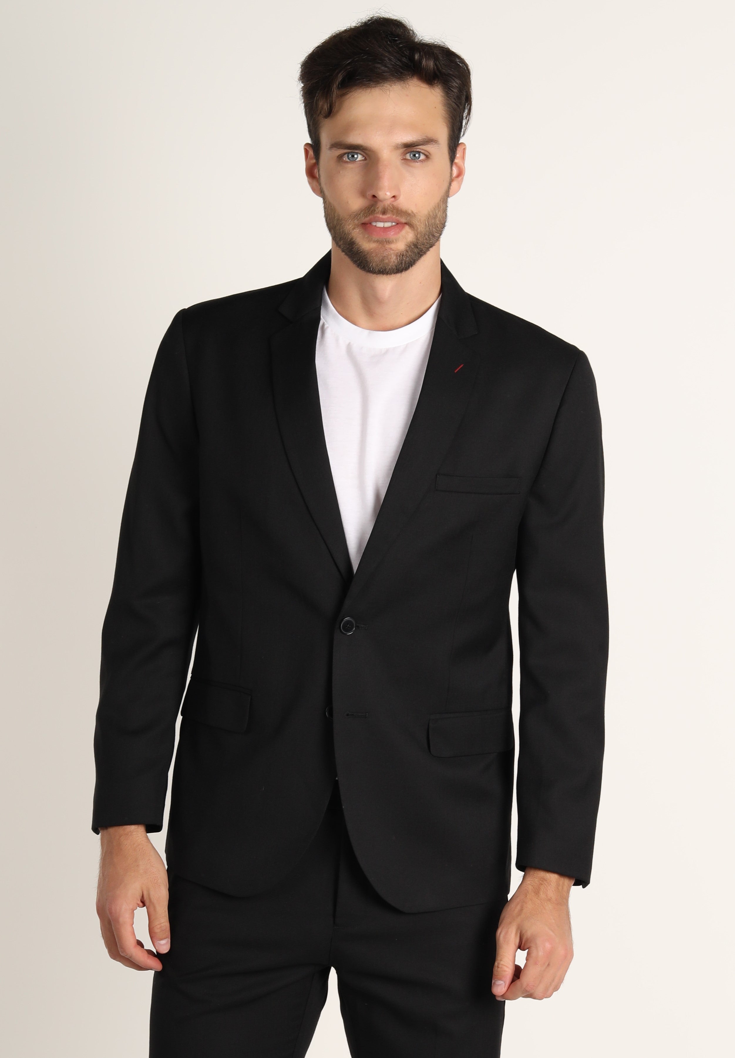 Blazer Negro Combinación De Traje Negro Para Hombre Blazer
