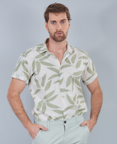 Camisa estampada verde