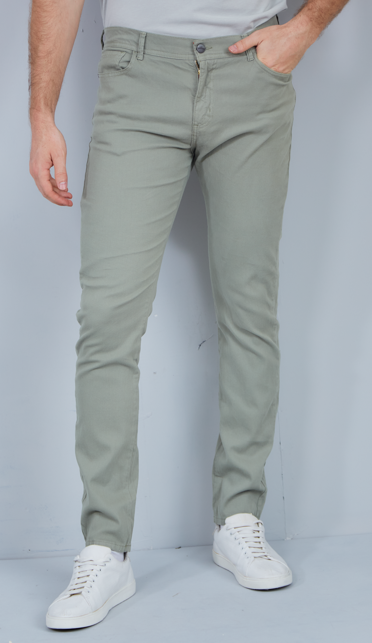 Pantalon 5 bolsillos verde seco